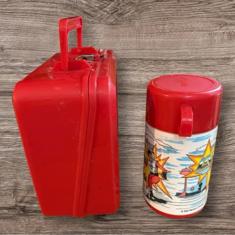 Vintage Aladdin Lazer Tag Lunchbox and Thermos - 1986